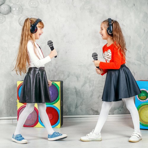 Fake Prop Microphone Plastic Speech Practice Stage Mic Toy Pretend Play Toy - Picture 7 of 12