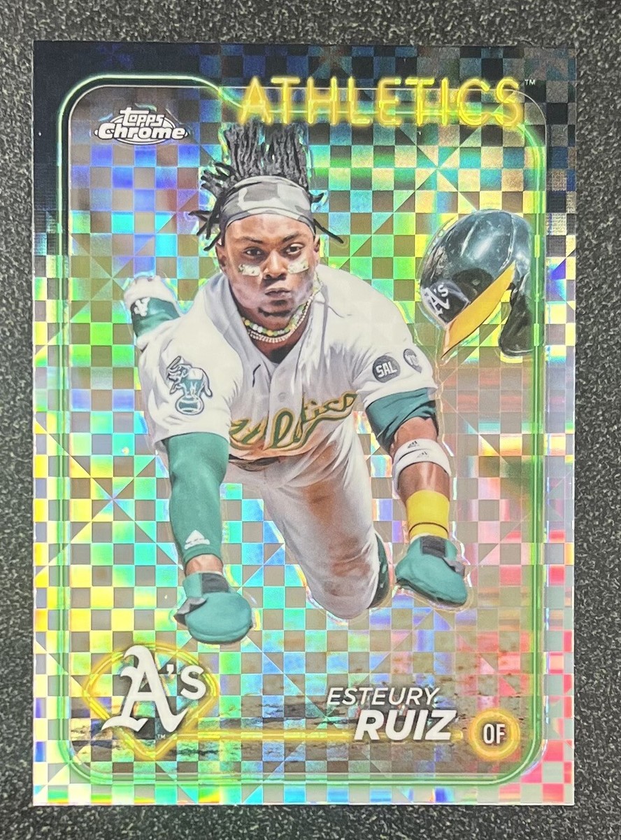 2024 Topps Chrome #241 Esteury Ruiz X-Fractor Card | eBay