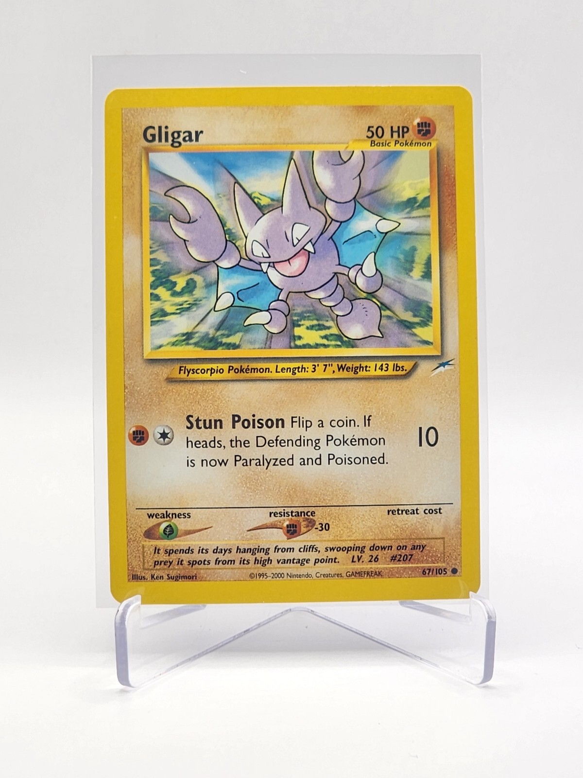 Gligar Neo Destiny 67 Regular Unlimited Common Pokémon TCG
