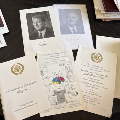 1997 Bill Clinton Inauguration President s Platform Senator Invitation Package