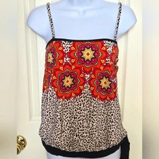 Venus Tankini Women's Size 4 Multi Colored Top NWOT