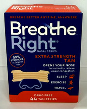 Breathe Right Extra Strength Tan Nasal Strips,Relief due to Colds EXP:01/30 