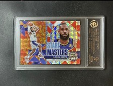 NBA Superstar LeBron James Lakers Mosaic Stare Down Color Prizm Refractor 9 Grad