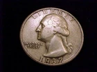 1937-S  Washington Quarter, Very Fine Grade.
