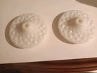 Two Vintage Milk Glass Lamp Bases For Parts Or Restoration