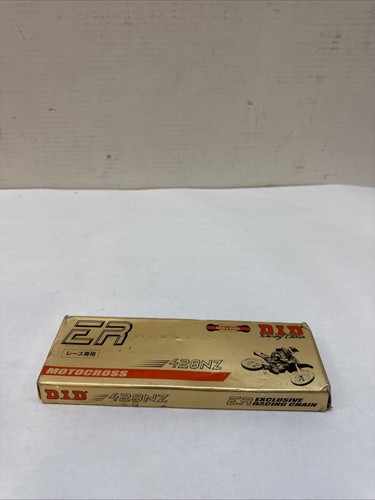 DID 428NZ Gold and Black Non-Sealed Chain 124 Link D.I.D 428NZGX124RB