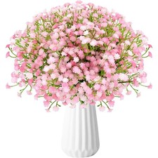 36Pcs Baby Breath Artificial Flowers Real Touch Gypsophila Wedding Bouquet Decor