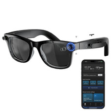 AI SMART GLASSES WITH 8MP CAMERA Open-Ear Audio | 1080P Video | Voice Assistant