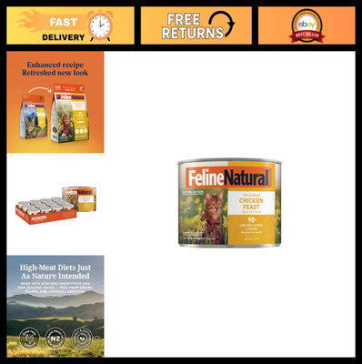High-Meat Grain-Free Canned Cat Food, Chicken Feast, Low-Carb, 6 oz, 12-Pack