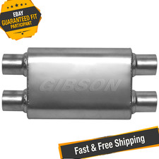 Gibson 55114s Cft Superflow Universal Dualdual Stainless Oval Muffler Gibson 55114s Cft Superflow Universal Dualdual Stainless Oval Muffler