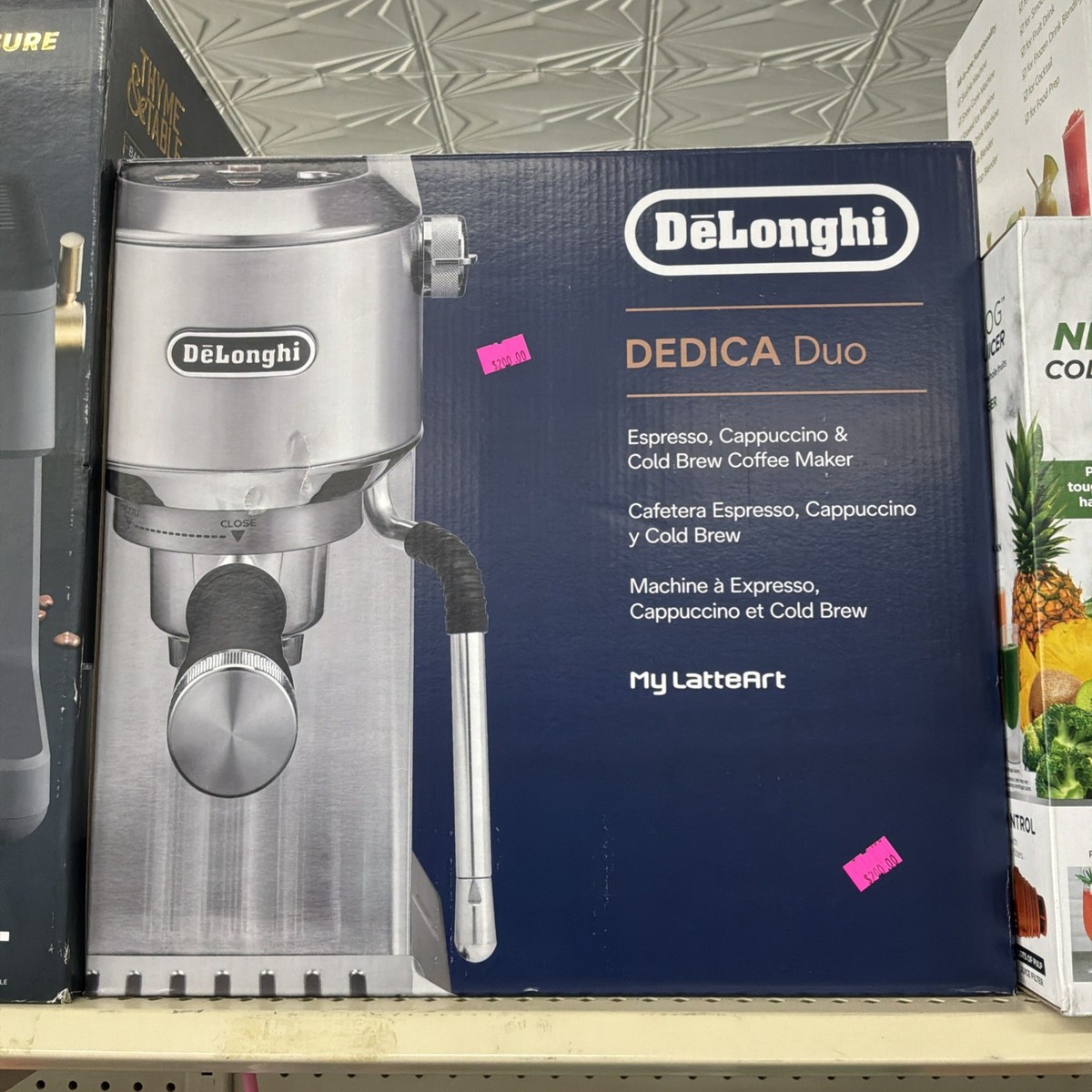 De'Longhi Dedica EC680M Espresso Machine - Stainless Steel for