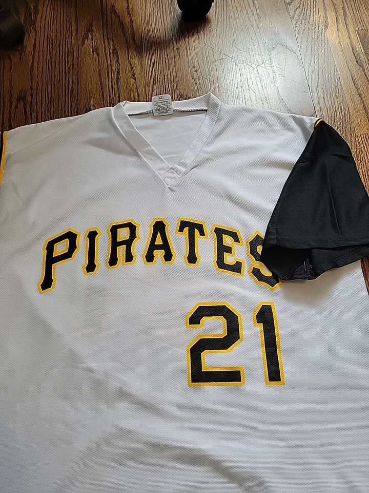 Roberto Clemente Pittsburgh Pirates Jersey baseball MLB Mens Size XL  - Image 2 of 4
