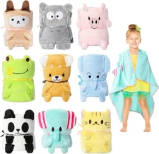 9 Pack Kids Travel Blanket for Airplanes Small, [Image_analysis_required] 