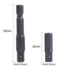 Ensemble de conversion adaptateur de prise polyvalent 2 pi??ces 1/4 tiges d'exte