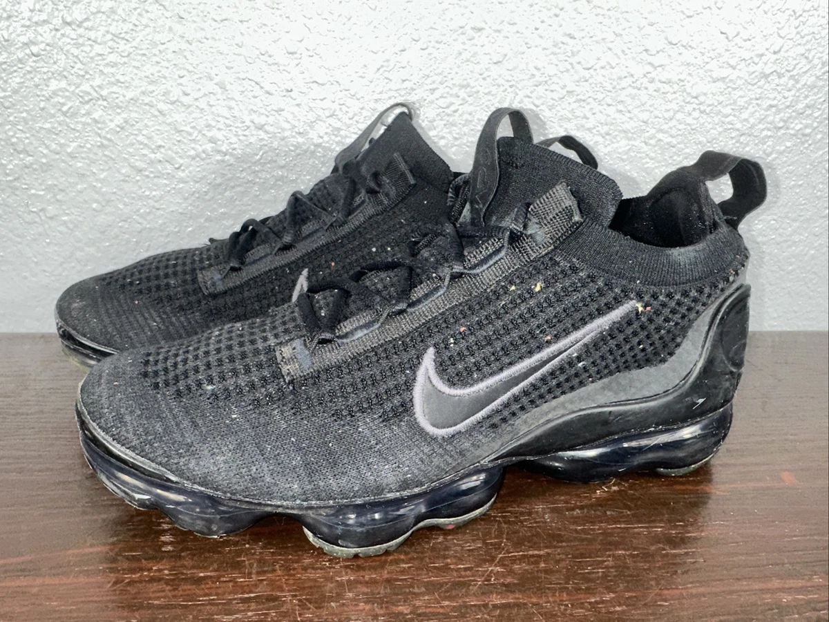 Nike Air VaporMax 2021 Flyknit GS Triple Black for Sale
