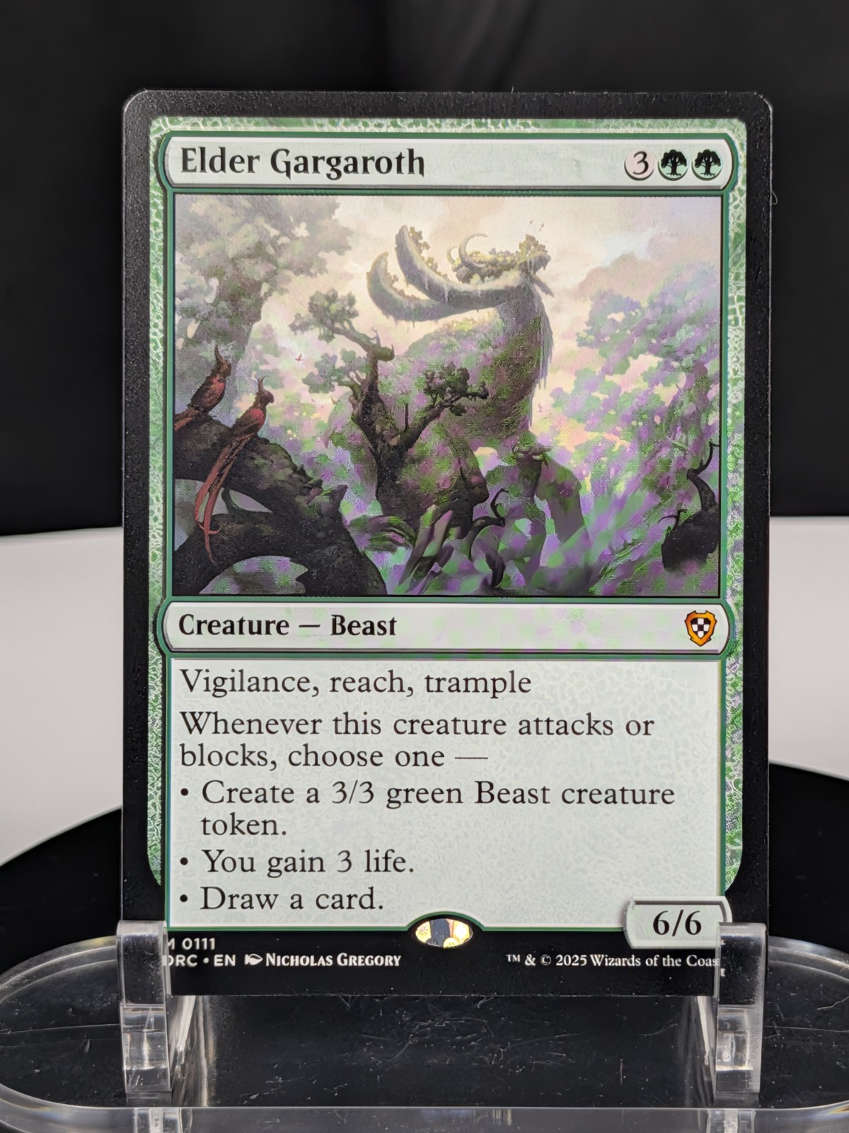 MTG Elder Gargaroth NON-FOIL NM Commander: Aetherdrift #111 Rare