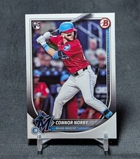 Connor Norby Rookie RC 2025 Bowman Baseball Card #46 Miami Marlins