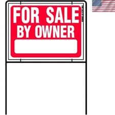 Heavy-Duty For Sale By Owner Sign 36x24.5 - Easy Wall Mount, Made in USA