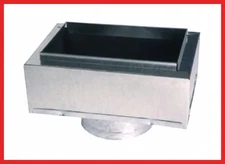 14 in. X 6 in. To 8 in. Insulated Register Box, Durable Galvanized Steel