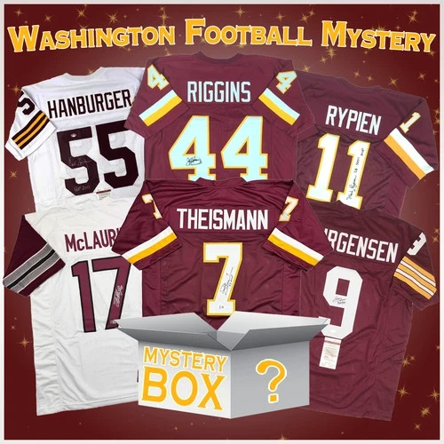 🟥🟨 Washington Commanders 🏈 Signature Edition Mystery Autographed Jersey Box