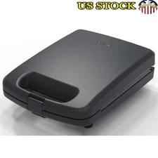 4 Slice Waffle Maker Nonstick Removable Plates Cool Touch Handle Indicator Light