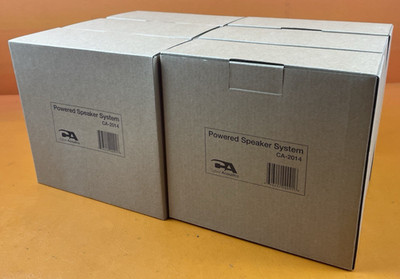 New Lot of 6 Cyber Acoustics CA-2014 multimedia desktop computer speakers