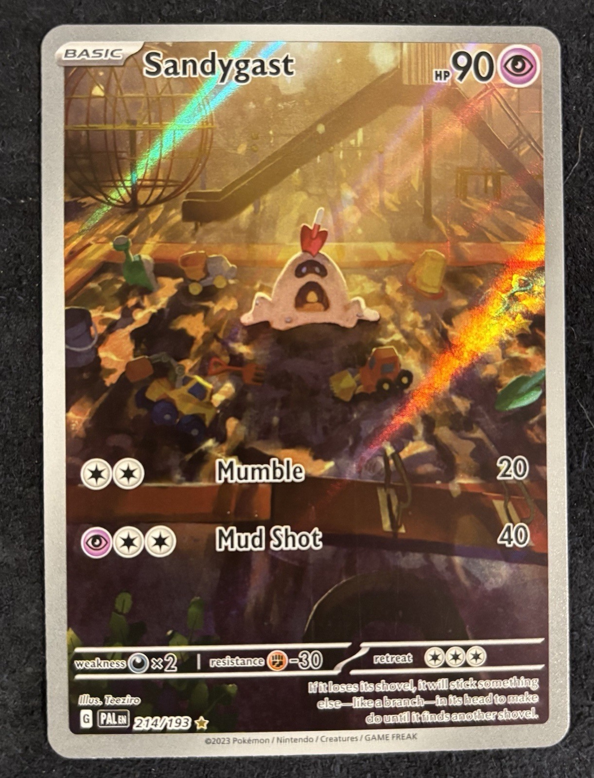 Pokémon TCG Sandygast Scarlet & Violet Paldea Evolved Card 214/19 NM Condition