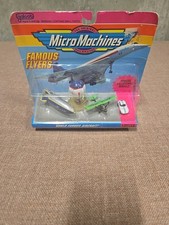 1992 Micro Machines Famous Flyers Collection #7 3pk ze specjalnym pojazdem kolekcjonerskim