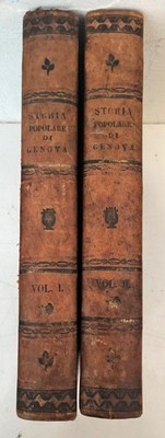 BARGELLINI - VOLKSGESCHICHTE VON GENUA, MONNI 1856