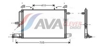 Kondensator Klimaanlage ** Clever FIT ** AVA Clever Choice AI5117 FüR Audi A6 C4