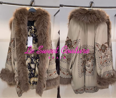 ZARA WOMAN FW25 ZW COLLECTION LIMITED EDITION EMBROIDERED KIMONO
