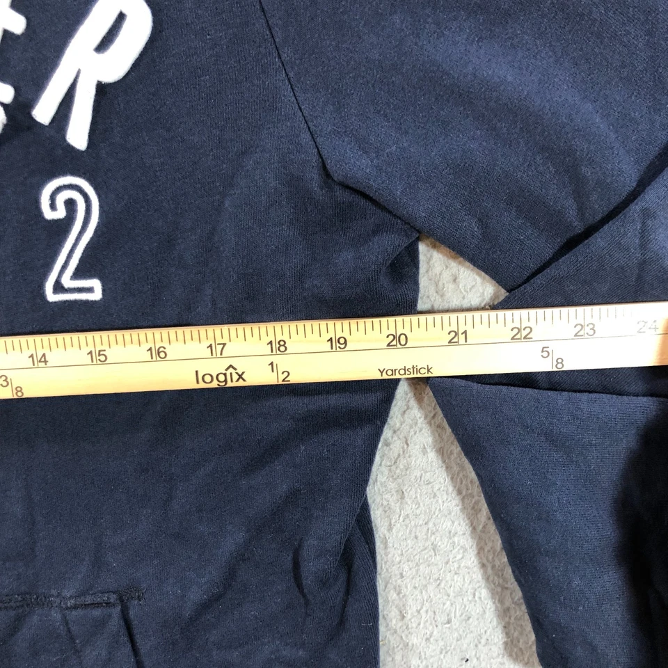 hollister suéter para hombre M negro hechizo cremallera completa bolsillos con capucha Y2K Foto 3 de 4