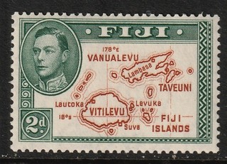 GEOVI FIJI 38 2d die I fresh lmm cat £42