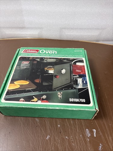 VINTAGE Coleman Camping CAMP STOVE Oven Model 5010A700 Folding Original Box