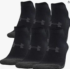 Under Armour Adult Performance Tech Low Cut Socks (3 and 6 Pack)