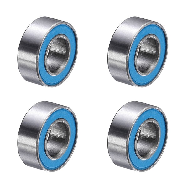 4 StüCk MR84-2RS Rillenkugellager 4X8X3Mm Doppeldichtung Chromstahl P5-image
