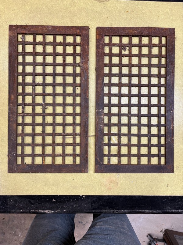 Vintage Steel Heat Register--set of two