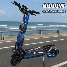60V 6000W Electric Scooter for Adults 45MPH Dual Motor Foldable NFC APP US Stock