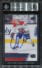 COLE CAUFIELD signed autographed 2021 UD STAR ROOKIE CARD RC BECKETT (BAS). rookie card picture