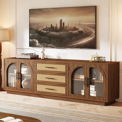 70.87'' Mid-Century Modern TV Stand with Storage Drawers for TVs up to 80 Inches