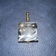 Vintage Enamel Rhinestone Silent Butler Purse Ashtray