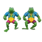 Lot Of 2Teenage Mutant Ninja Turtles Genghis Frog VTG 1989 Playmates Figure TMNT
