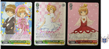 Cardcaptor Sakura 25th Anniversary Lot of 3 Foil R Cards Weiss Schwarz Japanese
