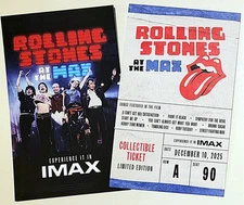 The Rolling Stones Promo 2025 IMAX Ltd Ed Commemorative Ticket! Postcard Flyer