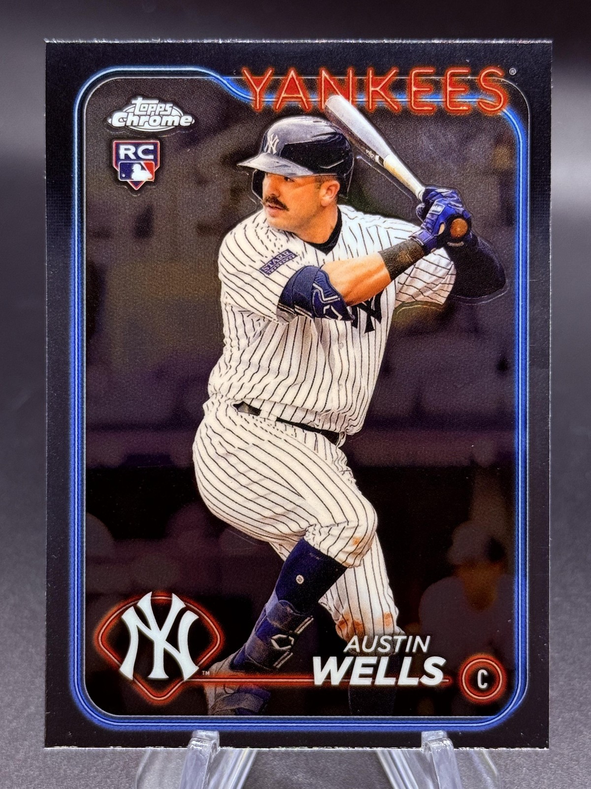 2024 Topps Chrome #281 Austin Wells RC Rookie New York Yankees