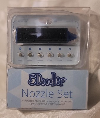 3Doodler 3D Pen Nozzle Set   6 Unique Interchangeable Tips   New Sealed