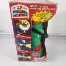 Vintage Tara Toys J.R. Camping Story Lantern/ Flashlight/projector/Search/Green