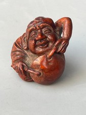 China Qing Dynasty Old Collectible Hand Carving Bamboo Figure Statue Ornament