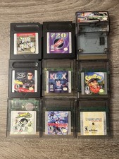 Lot Of 9 Game Boy Color Games Authentic Tested Super Breakout Klax Cyber Tiger