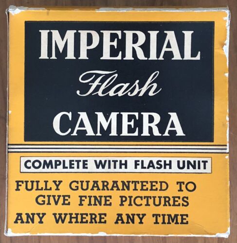 Vintage 1940-50s Imperial No 310 Black Box Camera Flash Film In Original Box - Picture 3 of 12